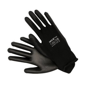 YATO Arbejdshandsker YT-7473, Nylon, Sort, St&oslash;rrelse 10