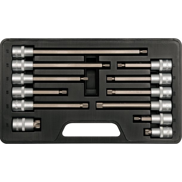 YATO Spline Topn&oslash;gles&aelig;t 1/2" 12 Dele M5-M17 YT-7753