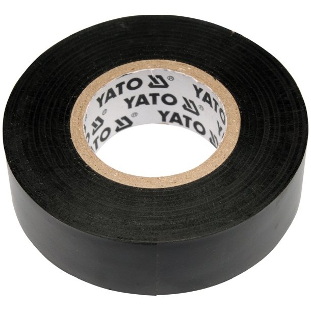 YATO Elektrikerisoleringstape YT-8165, 19mm x 20m, Sort