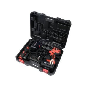 YATO Kulfri Akku Slagbore-/skruemaskine 18V, 75Nm, S&aelig;t med 2 Batterier