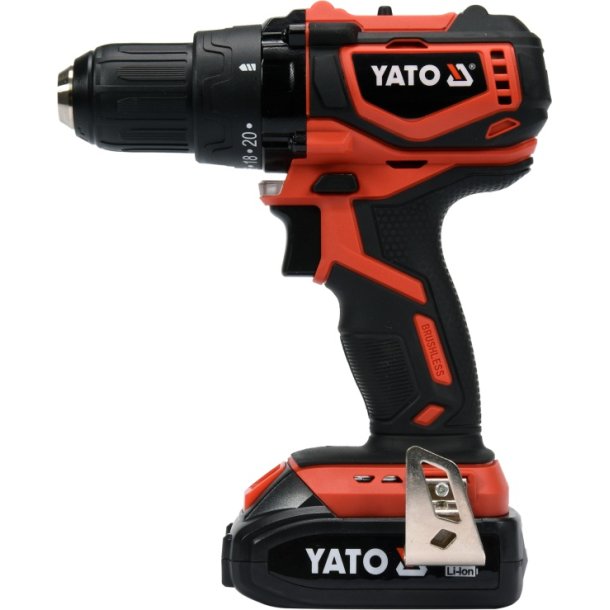 YATO YT-82794 Kulfri Bore-/skruemaskine 18V med 2,0Ah Batteri og Kuffert