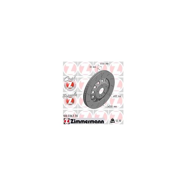 Zimmermann S 2623 CZ bremseskive for 1 stk.