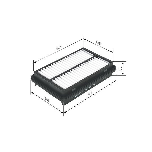 BOSCH Luftfilter f 026 400 090 (S0090)