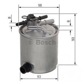 BOSCH Brnslefilter f 026 402 072 (N2072)