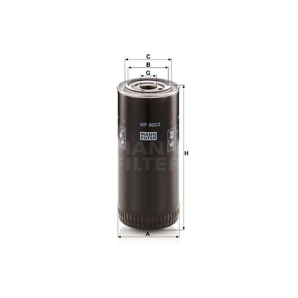MANN Br�nslefilter WP962/3X