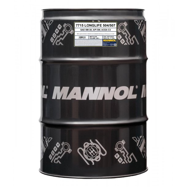 Mannol 7715 5W30 LL III VW 504/507 - 208L