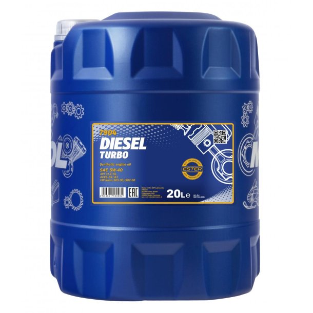 Mannol Diesel Turbo 5W40 A3/B4 - 20L