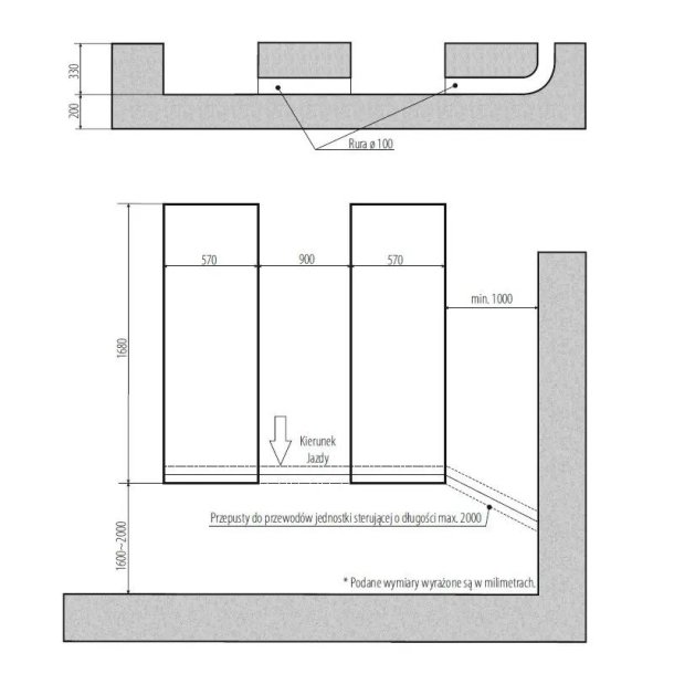 Dobbelt sakselift 3t okg-3000nf 400v