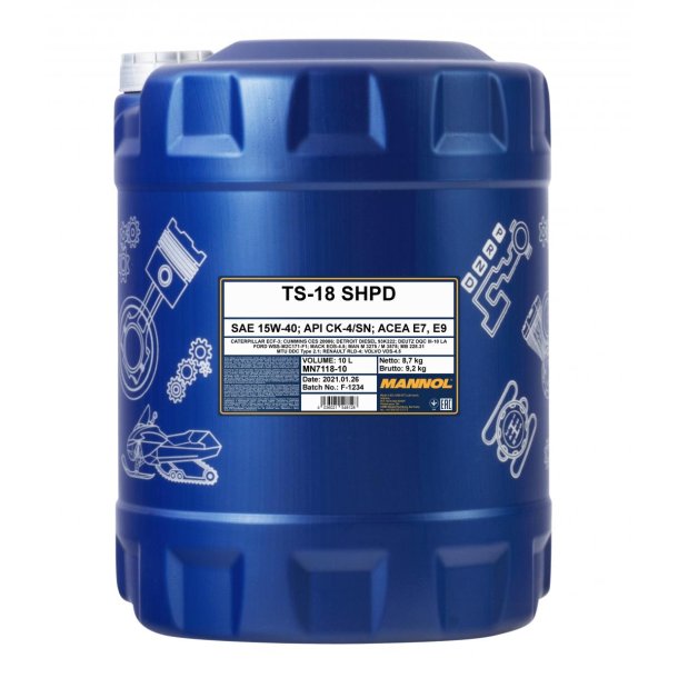 Mannol TS-18 E9/E7 15W40 - 10L